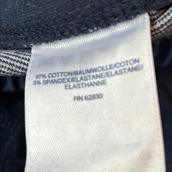 Lands’ End Pull-On Denim Pants Women’s Size M 10–12 Elastic Waist Straight Leg - Picture 6 of 7